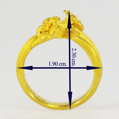 ジャスミンの花 純金リング