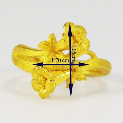 ジャスミンの花 純金リング