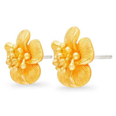 マーメイドローズモチーフ 純金ピアス