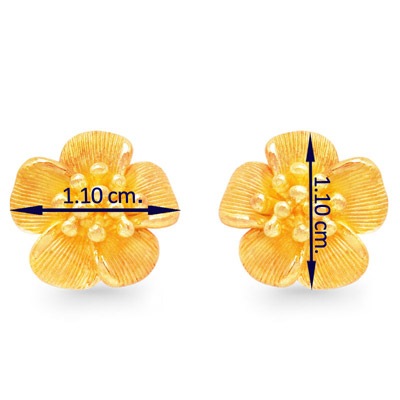 マーメイドローズモチーフ 純金ピアス