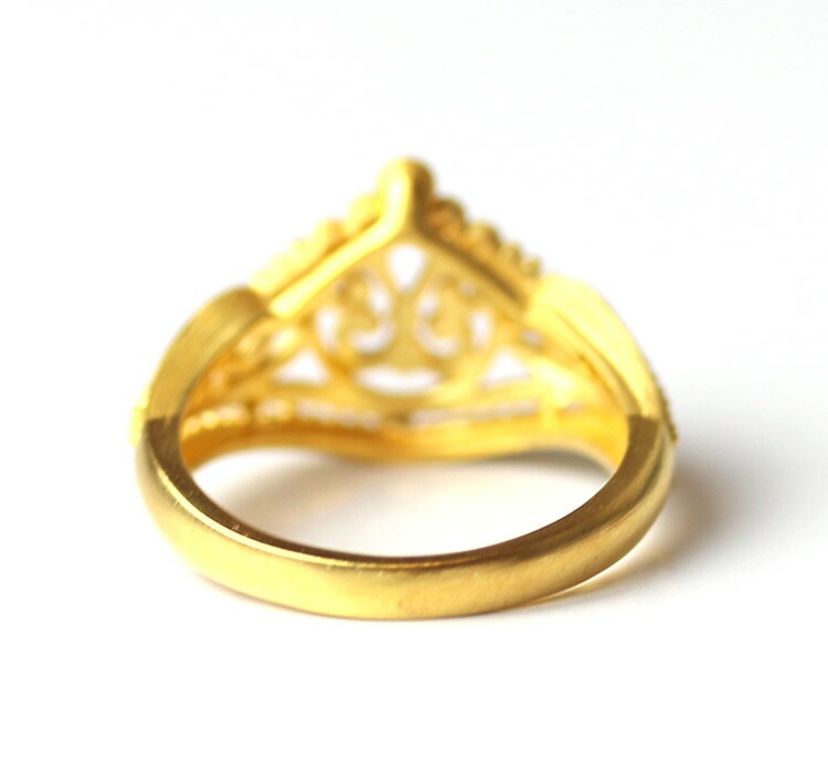 クラウンモチーフ 純金リング