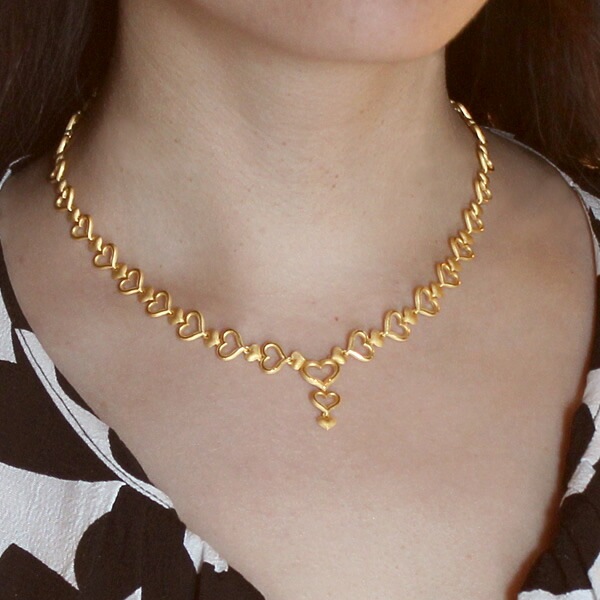 エターナル・ラブ 純金ネックレス