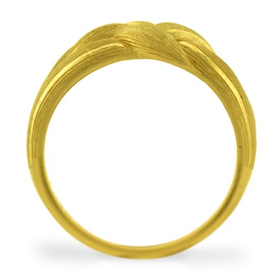 編目模様 純金リング
