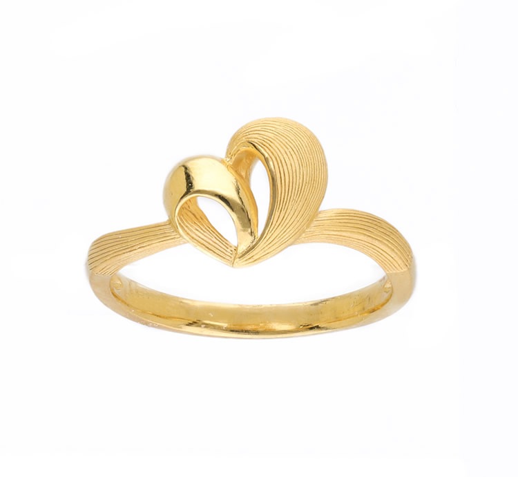 ミニハートコレクション 純金リング