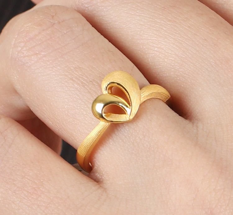 ミニハートコレクション 純金リング