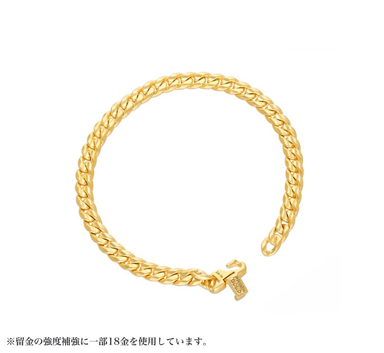 ＜メンズ＞純金ブレスレット 喜平6面カット(長20cm)