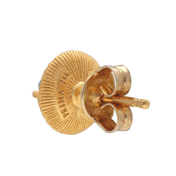 スイスブルートパーズ 2.2ct 純金ピアス