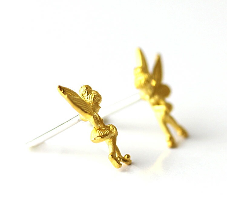 妖精モチーフ 純金ピアス