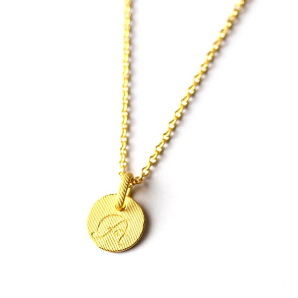 イニシャル・アルファベット(A～Z) 純金ペンダント