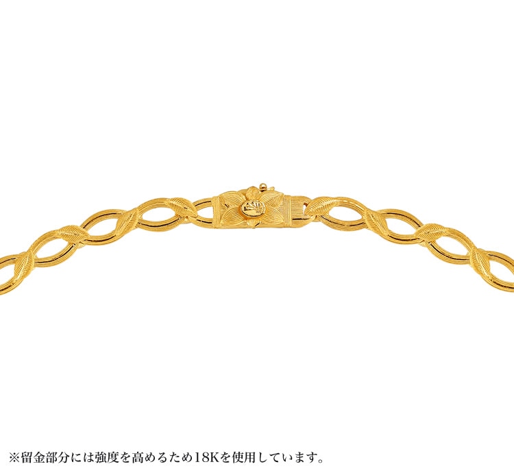 ロイヤル・アイリス 純金ジェムストーンネックレス - Royal Collection Line