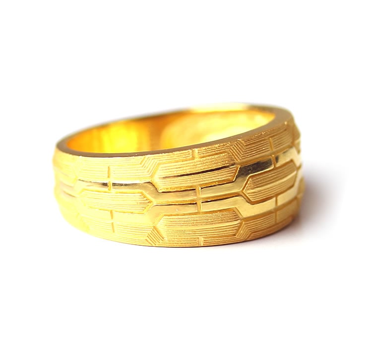 存在感◎【Mejuri】ドーム テクスチャ リング 18K メンズ>テクスチャ模様 純金リング|メンズ,リング商品|PRIMA