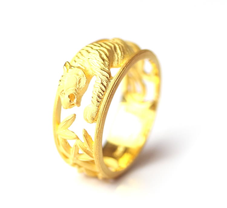 メンズ＞虎モチーフ 純金リング｜メンズ,リング商品｜PRIMA GOLD