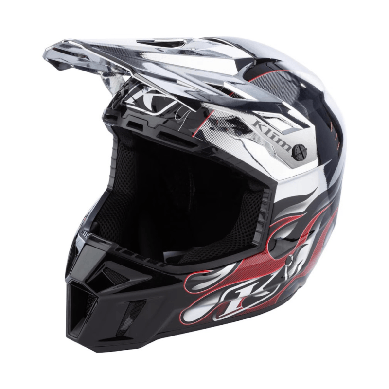 [Klim] F3 CARBON HELMET ECE  SCORCHED CHROME