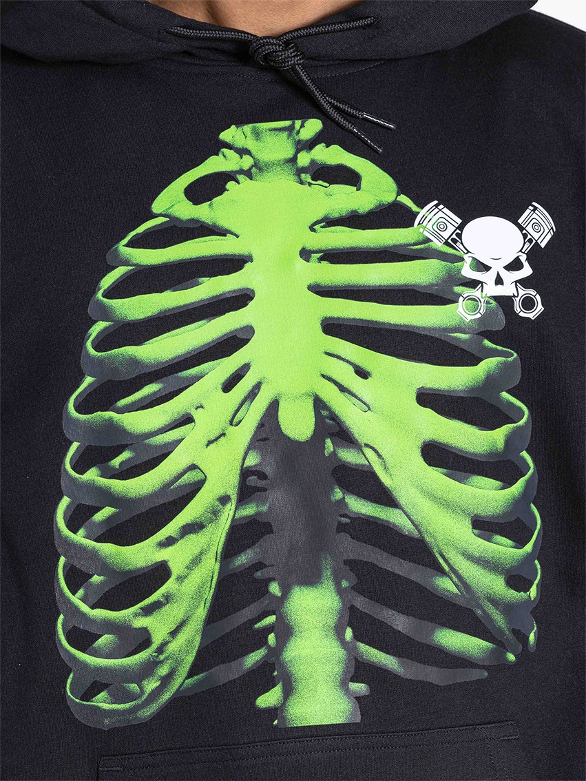 GRENZGAENGER] Skull & Bones Hoodie - Green | 価格別,10,001-50,000 