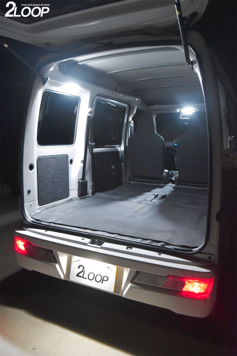 3チップsmd2点 エブリィワゴン Da17w Da64w スクラムワゴンdg17w Dg647w ハイルーフ車専用 Ledルームランプ 純白光 すべての商品 2loop