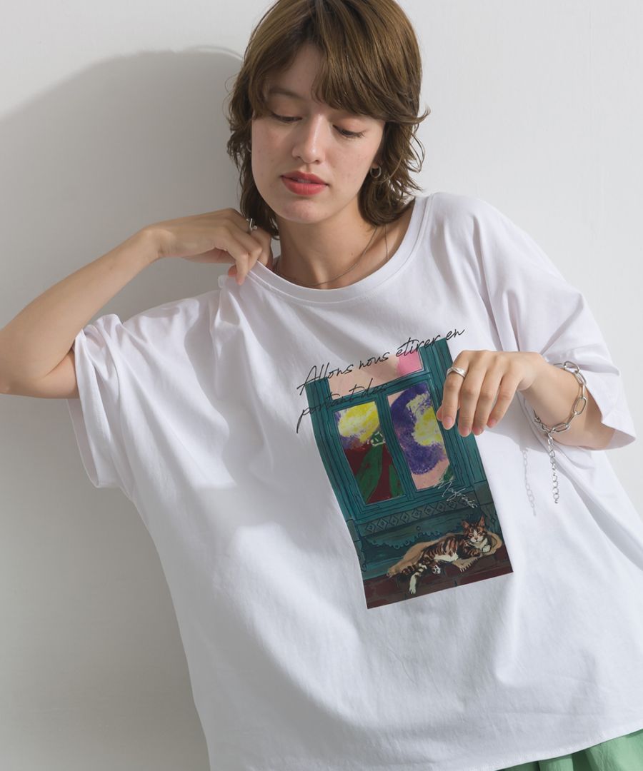 MARRAIS】シルケット風 アートプリント TEE | MAFRAIS | in the groove
