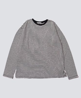 le colis】シアーボーダーゆる ロンTEE | le colis | in the groove