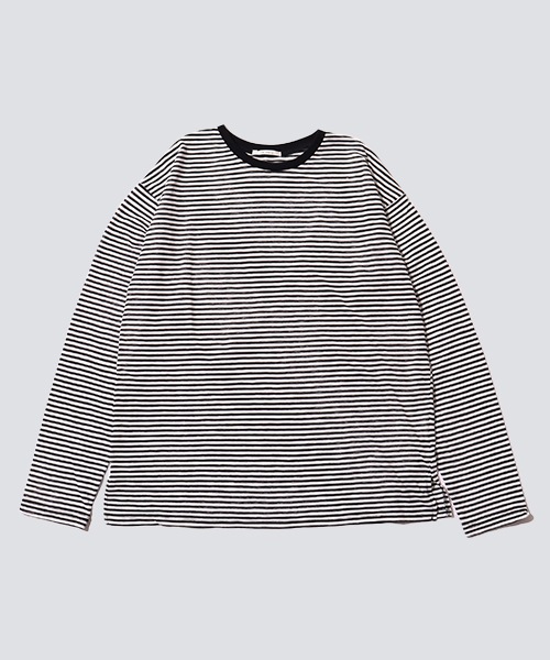 le colis】シアーボーダーゆる ロンTEE | le colis | in the groove