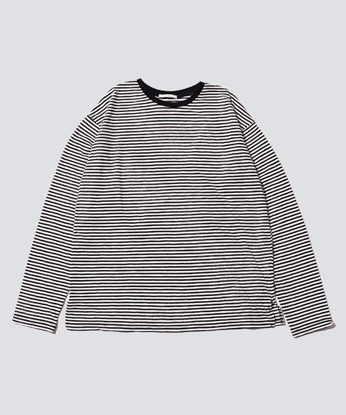 le colis】シアーボーダーゆる ロンTEE | le colis | in the groove