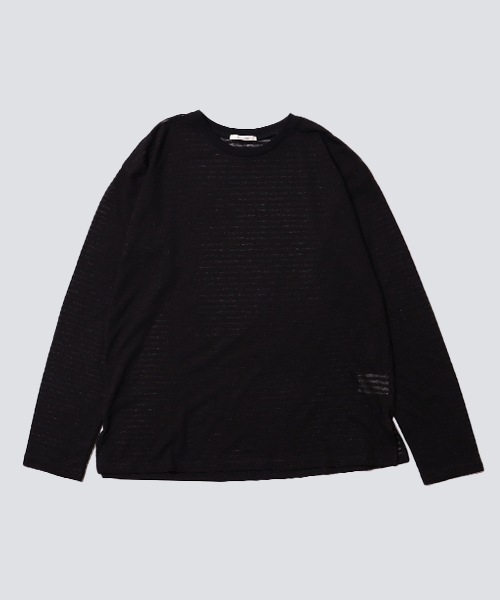 le colis】シアーボーダーゆる ロンTEE | le colis | in the groove