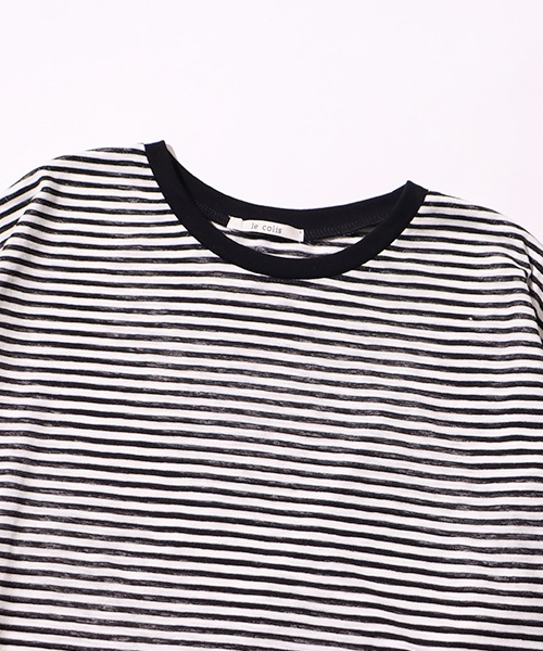 le colis】シアーボーダーゆる ロンTEE | le colis | in the groove