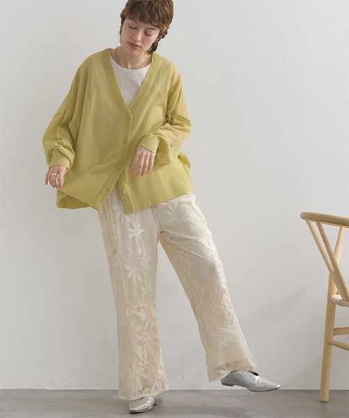 le colis】シアーニットゆるワイド長袖カーディガン | le colis | in