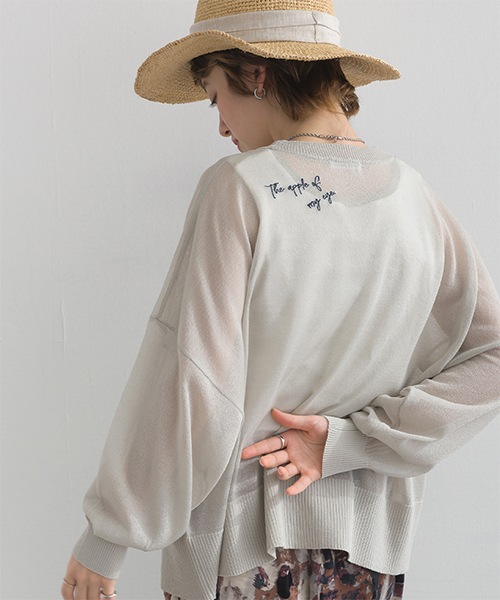 le colis】シアーニットゆるワイド長袖カーディガン | le colis | in