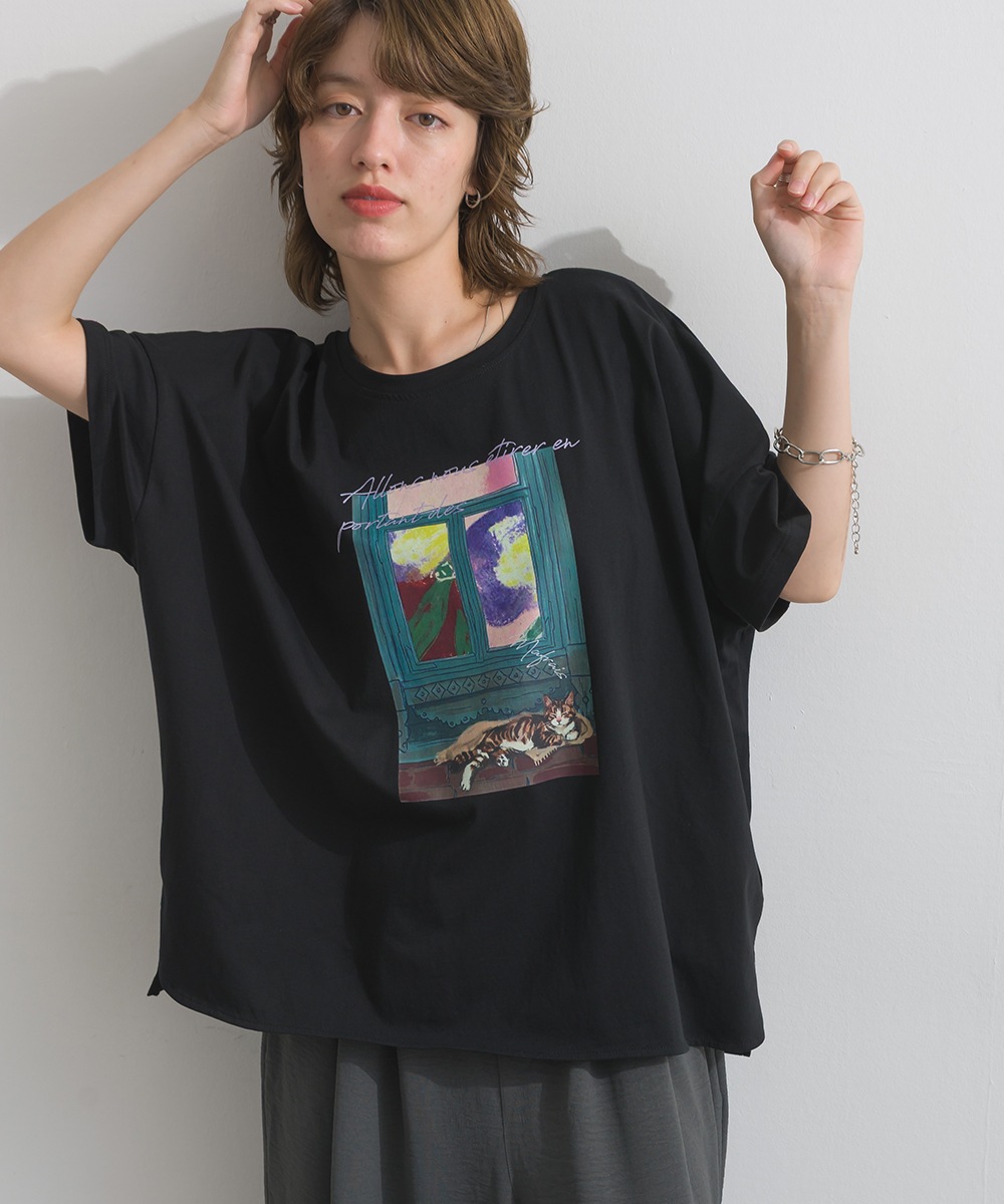 MARRAIS】シルケット風 アートプリント TEE | MAFRAIS | in the groove