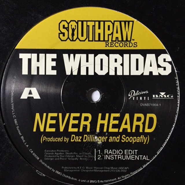THE WHORIDAS / NEVER HEARD