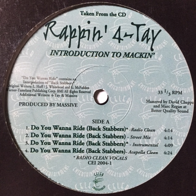 RAPPIN' 4-TAY / DO YOU WANNA RIDE