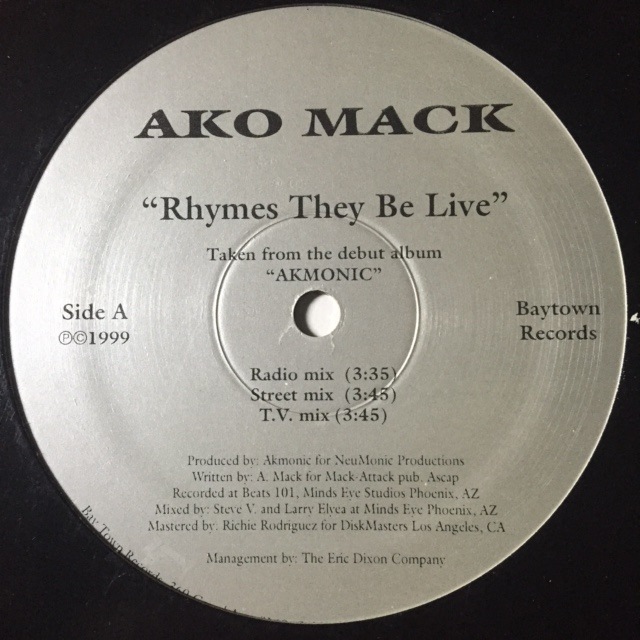 AKO MACK / RHYMES THEY BE LIVE