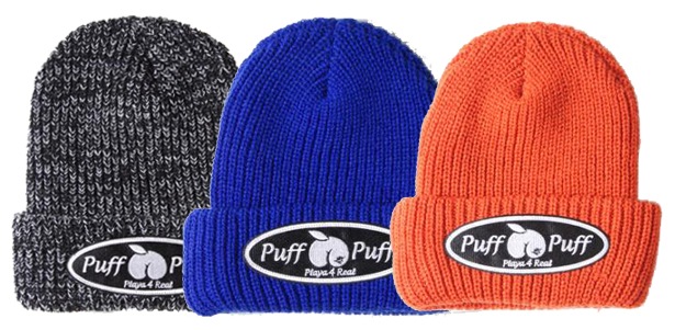 PUFFPUFF WORK PATCH KNIT CAP