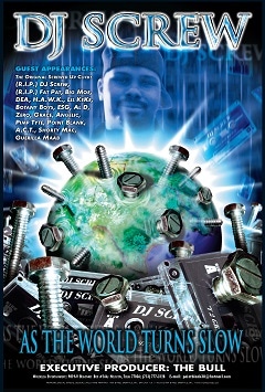 DJ SCREW AS THE WORLD TURNS 24X36 OFFICIAL PEN&PIXEL POSTER*������ƥå�����ľɮ�������դ�