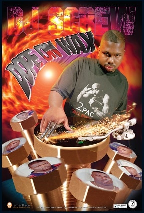 DJ SCREW DOPE ON WAX 24X36 OFFICIAL PEN&PIXEL POSTER*������ƥå�����ľɮ�������դ�