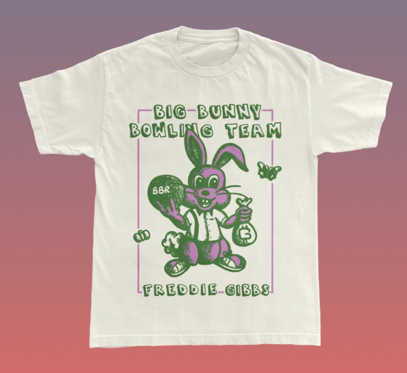 FREDDIE GIBBS BUNNY BOWLING TEAM TEE