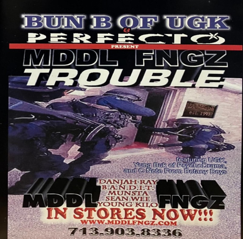 BUN B OF UGK & PERFECTO / MDDL FNGZ TROUBLE