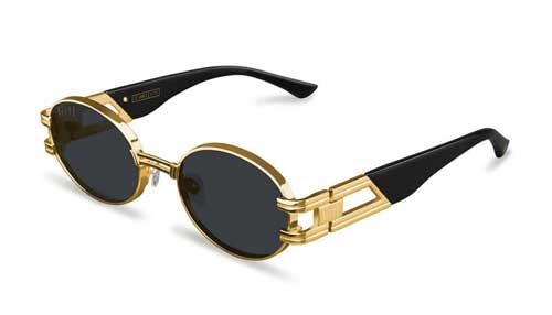 9five ST. James Black & 24K Gold Shades