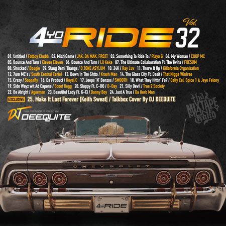 4YO RIDE Vol.32 / DJ DEEQUITE | MIXCD | IITIGHT MUSIC -SHIBUYA-
