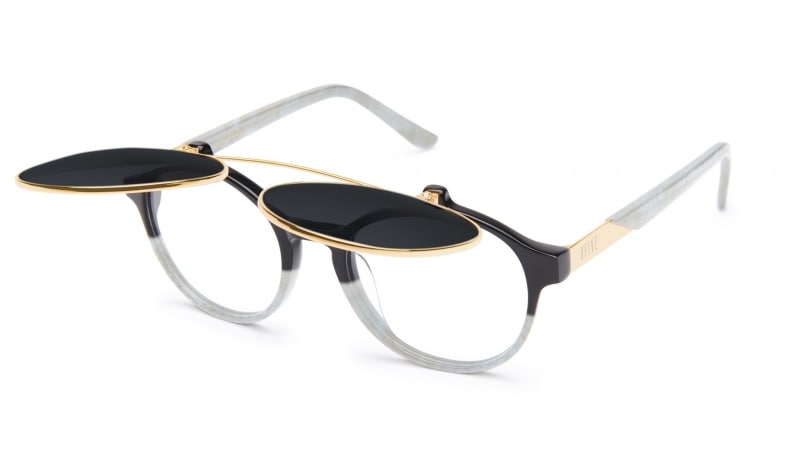 9five Lane Marble Croc & 24K Gold Flip-up Glasses���졼�� / �ޡ��֥륯���å�&24K������� / �ե�åץ��å� / �ʥ���ե�����