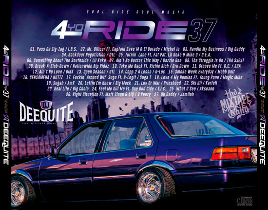 4YO RIDE Vol.37 / DJ DEEQUITE | MIXCD | IITIGHT MUSIC -SHIBUYA-
