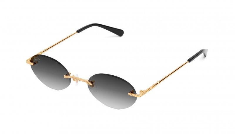 9five 40 LITE Black & 24k Gold Gradation Sunglasses フォーティー