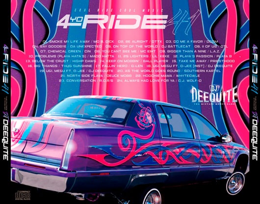 4YO RIDE Vol.41 / DJ DEEQUITE | MIXCD | IITIGHT MUSIC -SHIBUYA-
