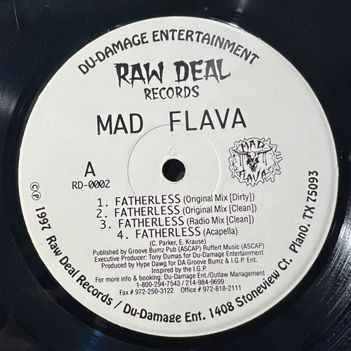 Mad Flava &#8211; Fatherless / Nonstop