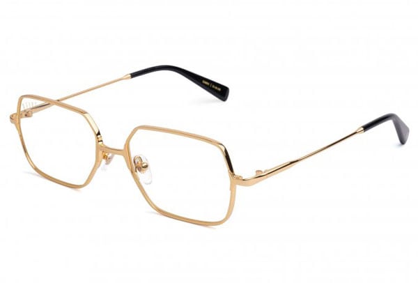 9five CLARITY 24k Gold Clear Lens Glassesƥ / 24K / ꥢ / ʥե