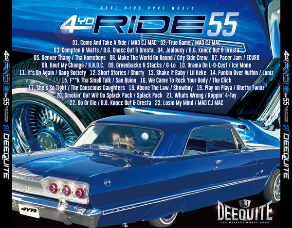 4YO RIDE Vol.55 / DJ DEEQUITE | MIXCD | IITIGHT MUSIC -SHIBUYA-