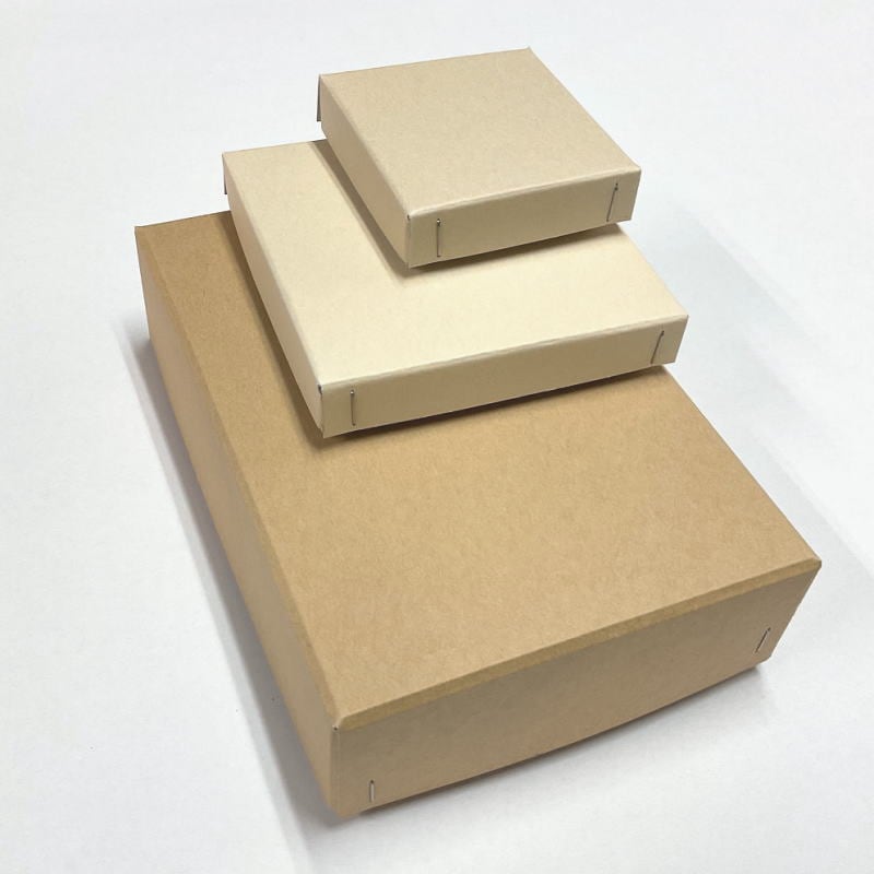 オーダー品 10mm 2文字 白文 箱付き 素朴なクラフトの箱を激安オーダーメイド作成!