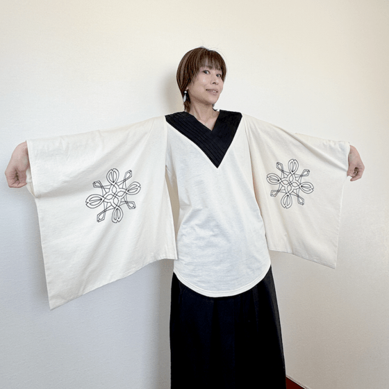 覚醒めの羽衣【生成り】 From the Pleiades, to Japan.