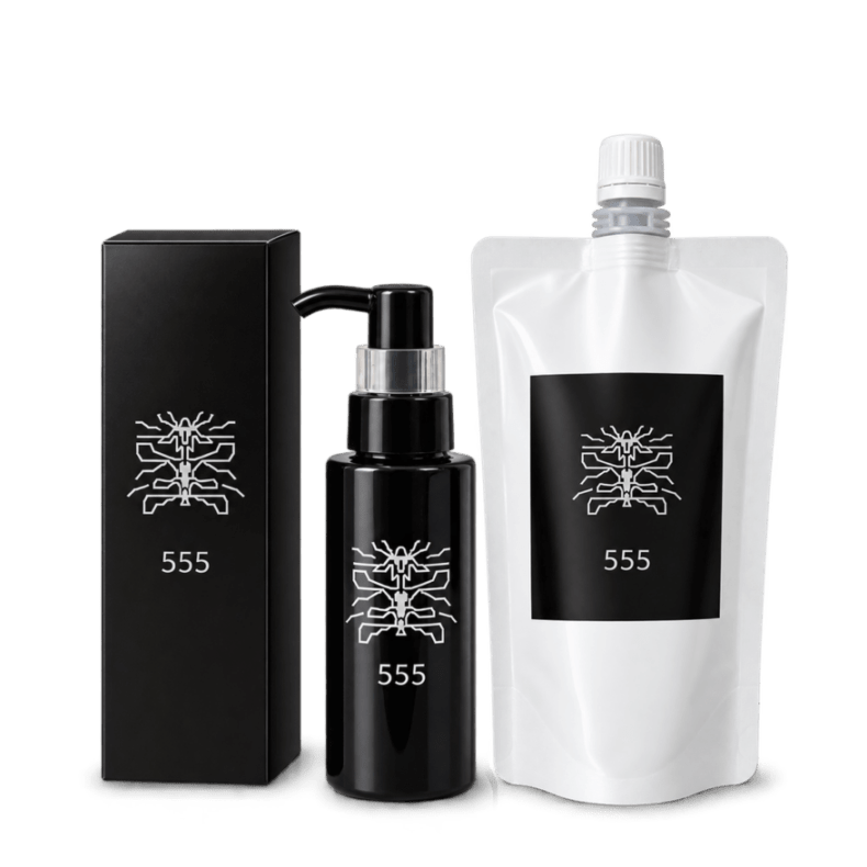 歯磨きジェル555（本体＆1.7倍詰め替えセット）※予備ポンプヘッド付