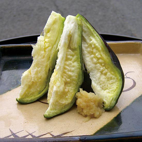 【水なす食べ比べ・5個セット】絹浅漬+りんご液漬+カット漬