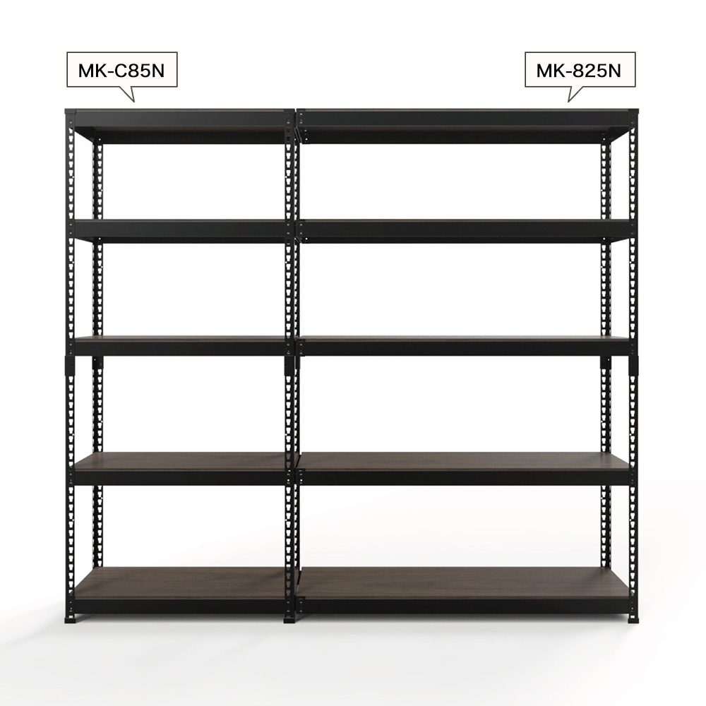 追加パーツ】メタル＆ウッドラック 専用 コーナー連結 5段 幅81cm 高